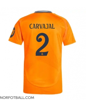 Billige Fotballdrakt Real Madrid Daniel Carvajal #2 Replika Bortedrakt 2024-25 Kortermet
